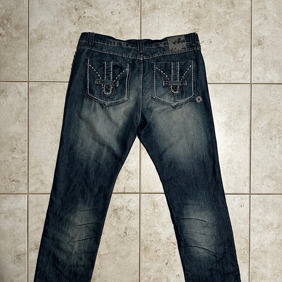 Vintage Y2K Grunge Ring of Fire Jeans - Picture 6 of 6
